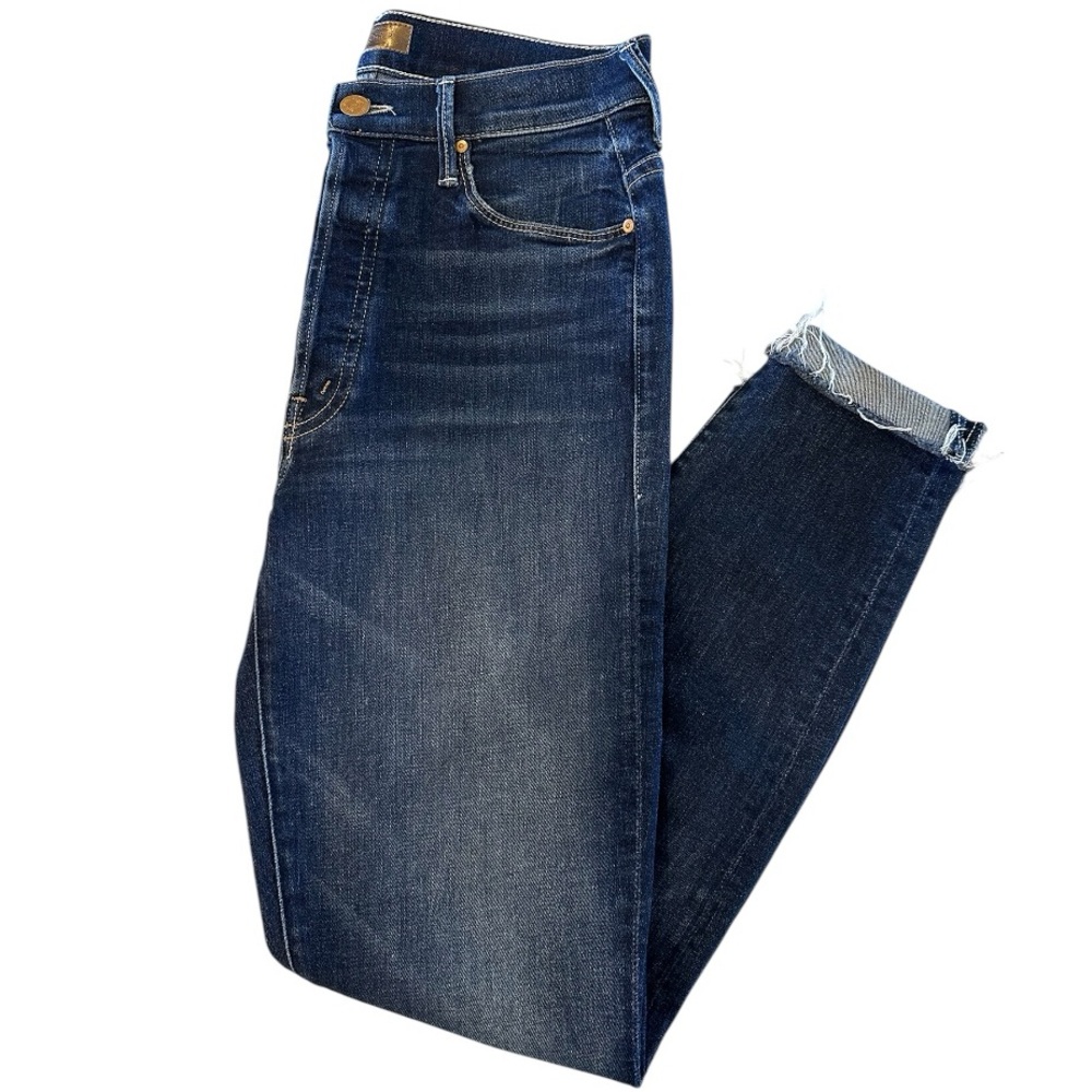 MOTHER The Stunner Fray Teaming Up Jeans Size 27